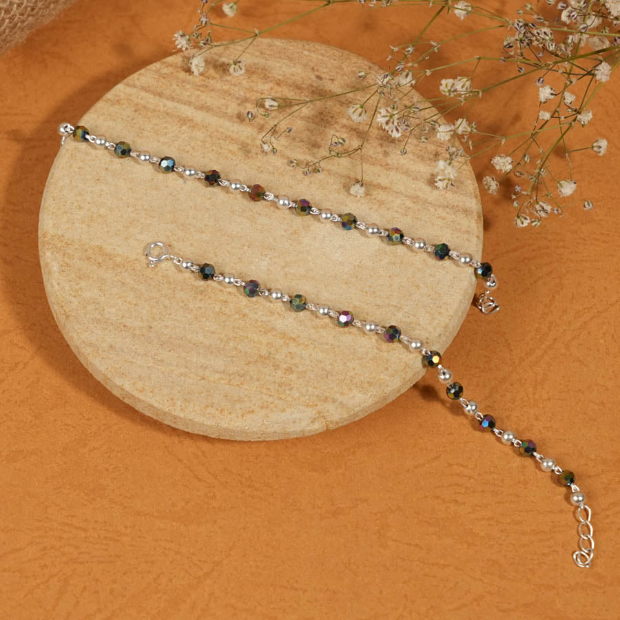 Authentic Multicolor Silver Beads Nazariya for Kids