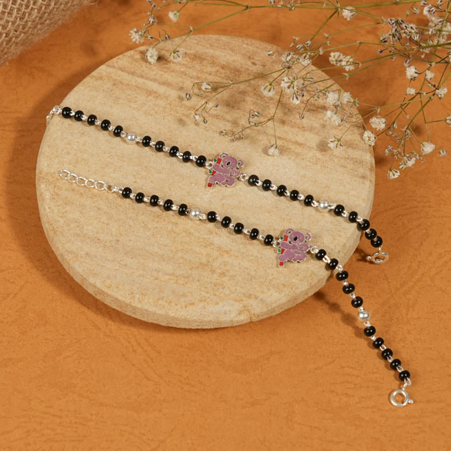 Authentic Black Beads and Koala Silver Nazariya for Kids
