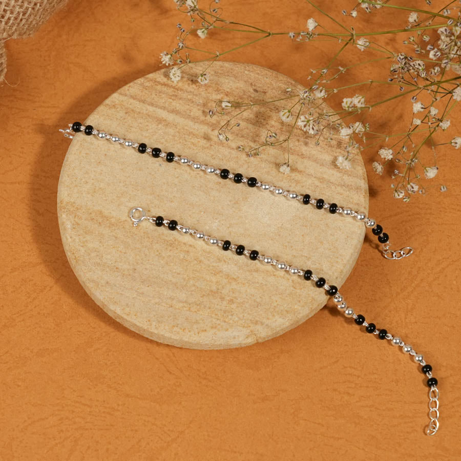 Authentic Black and Silver Beads Nazariya for Kids