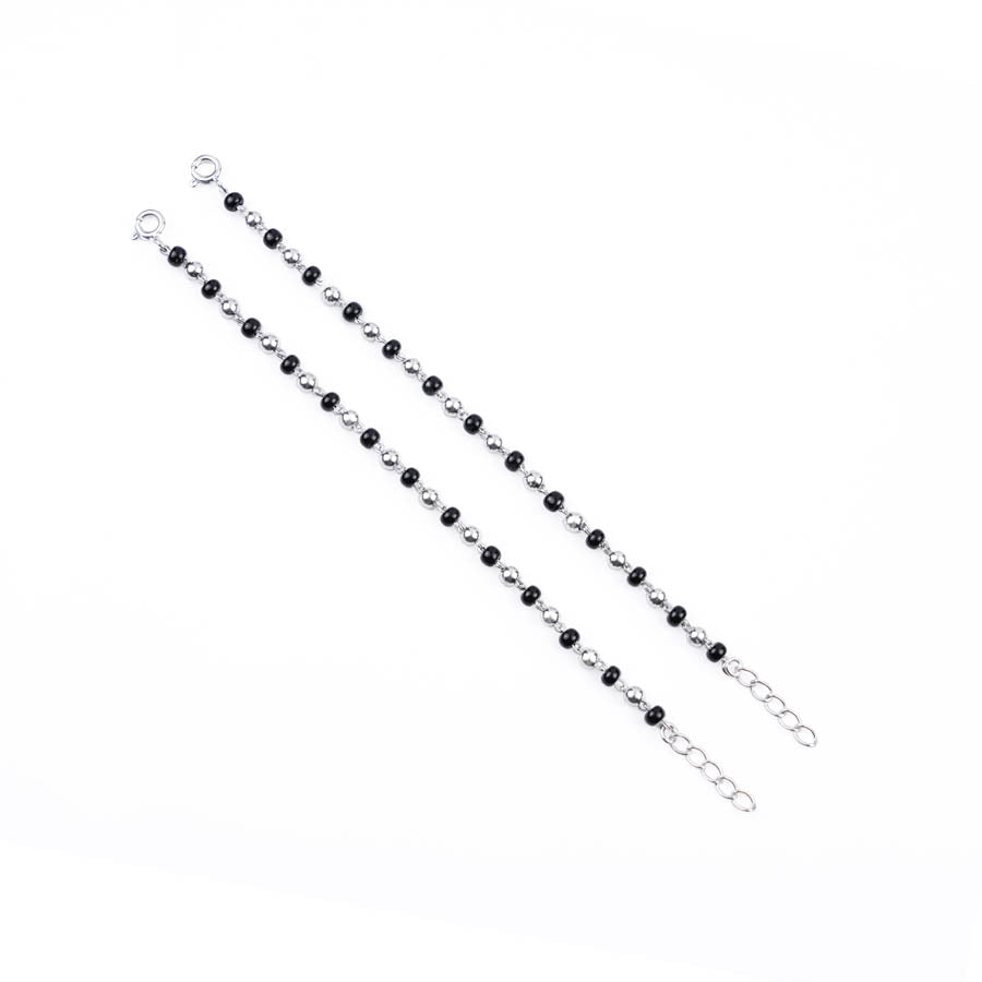Authentic Black and Silver Beads Nazariya for Kids