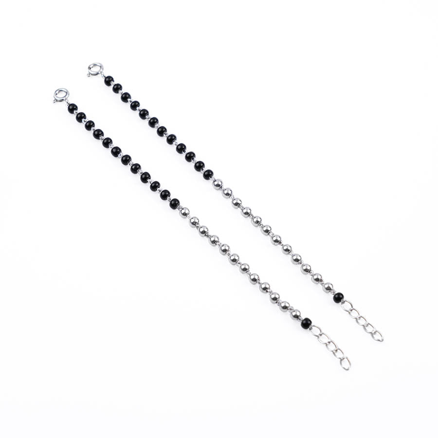 Best Black and Silver Beads Nazariya for Kids