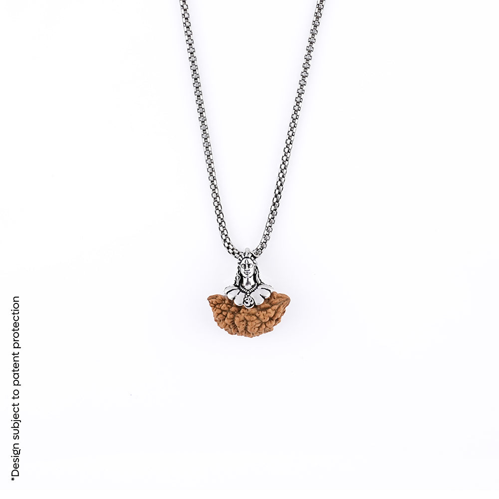 Adiyogi Pendant 1 Mukhi Rudraksha