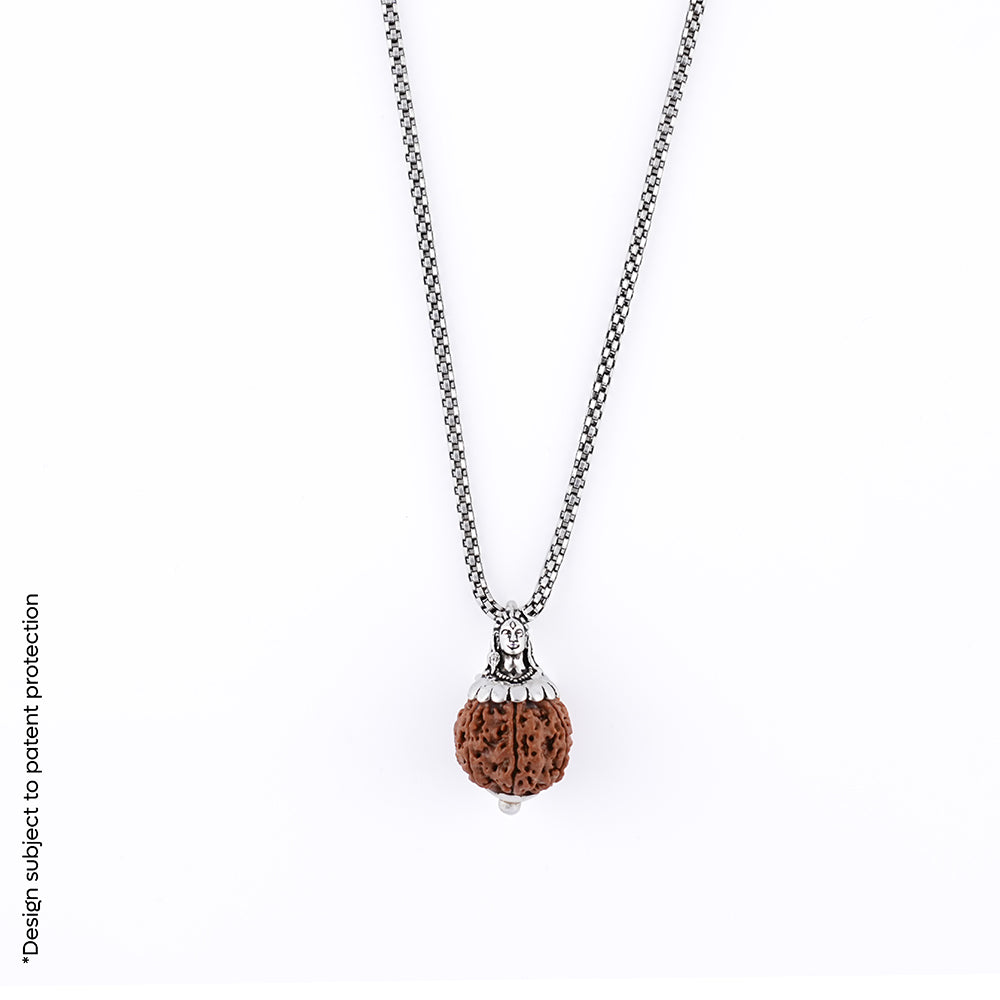 Adiyogi Pendant (6 Mukhi Nepali Rudraksha)
