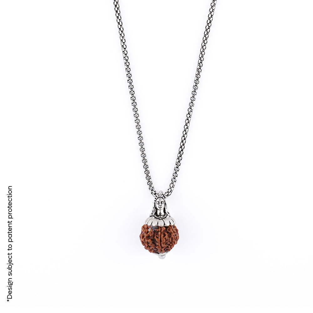 Adiyogi Pendant (7 Mukhi Nepali Rudraksha)