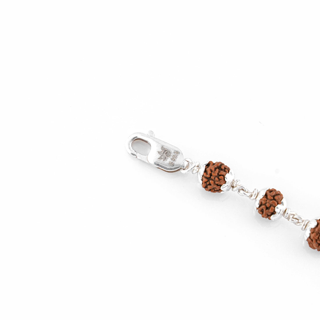 Rudraksha Silver Mahakal Name Bracelet