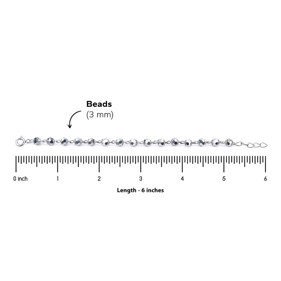 Real Silver Beads Nazariya for Kids
