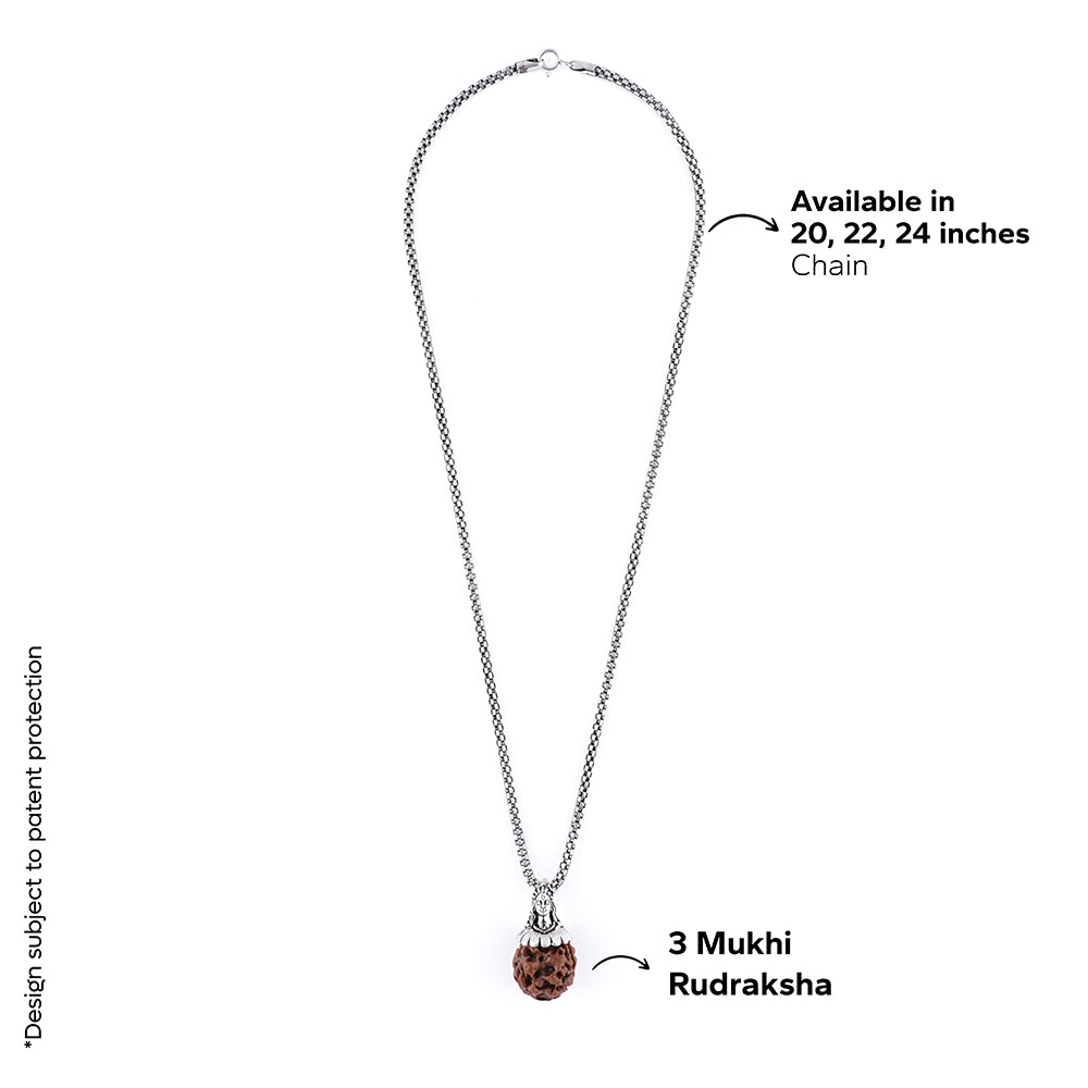 Original Rudraksha with Silver chain