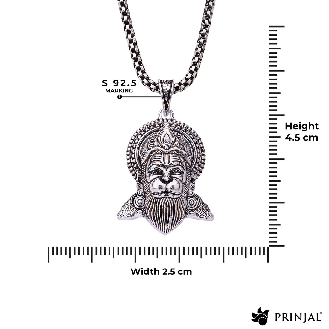 Pawanputra Hanuman Silver Pendant