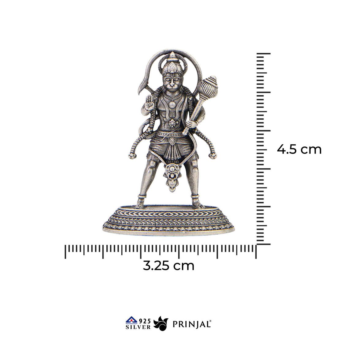Lord Hanuman Silver Idol