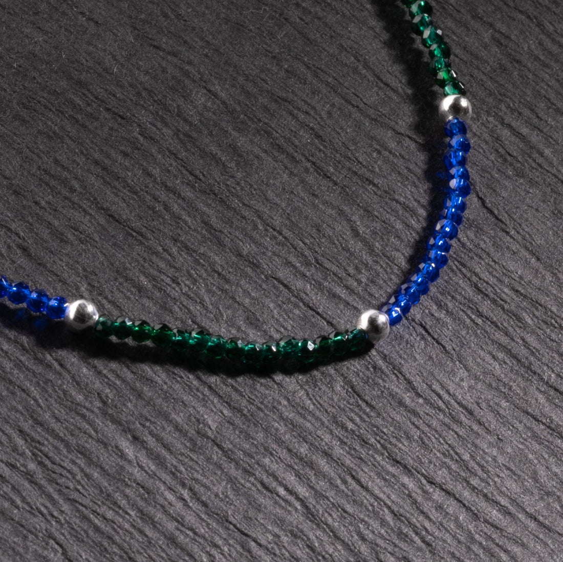 Green Blue beads Anklet