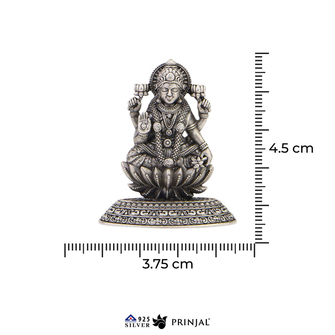 Goddess Dhanalakshmi Silver Murti