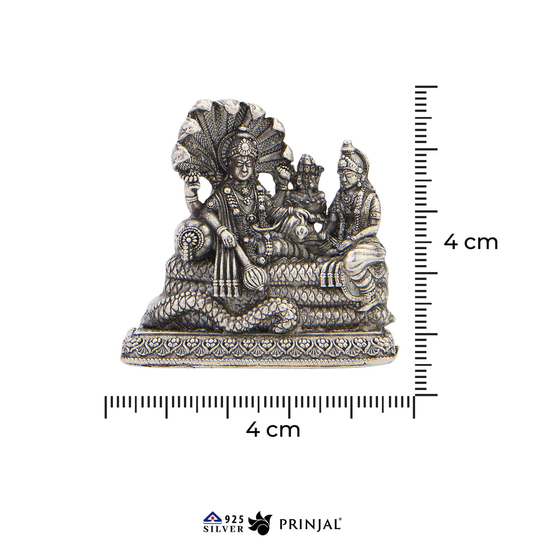 Vishnu Laxmi Silver Idol