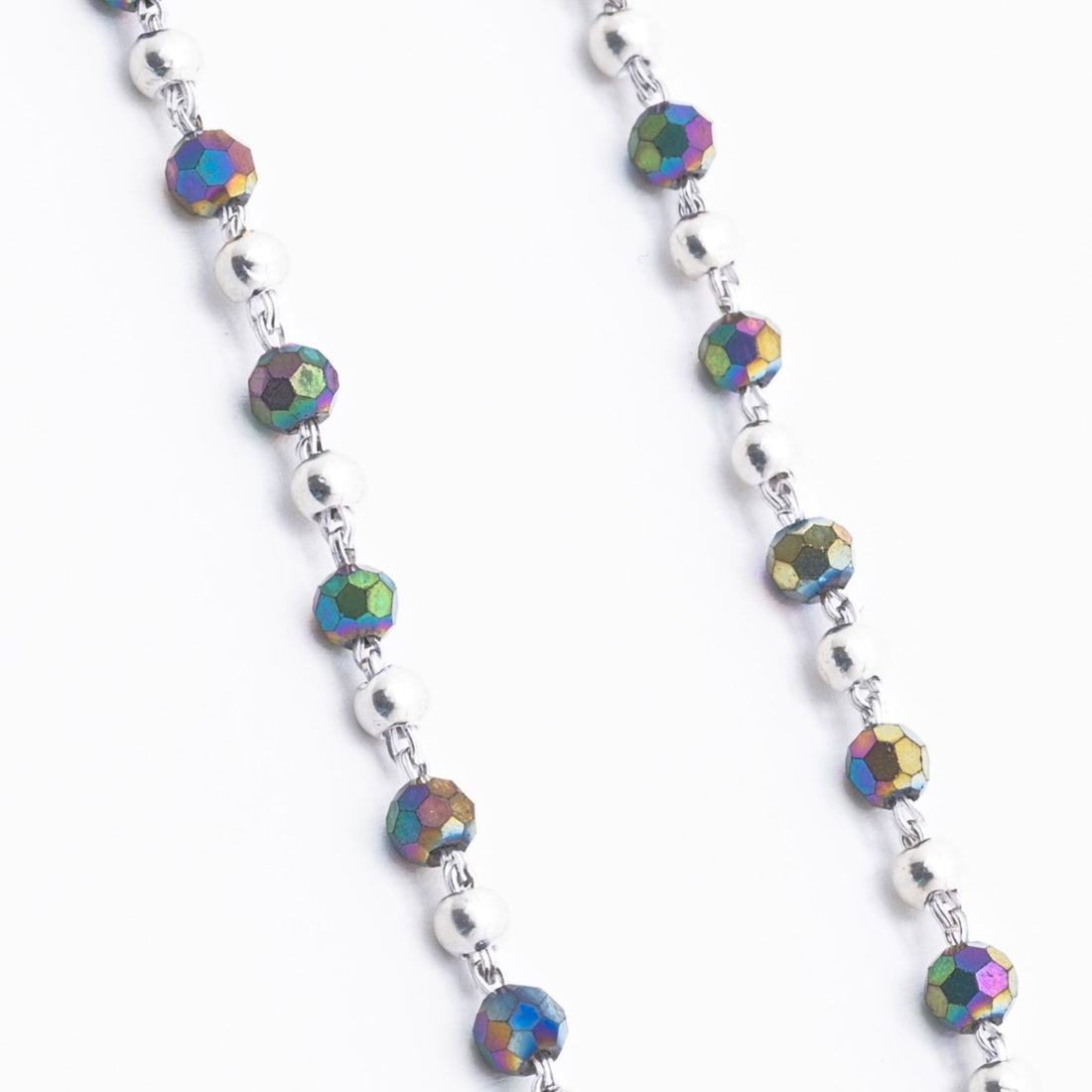 Original Multicolor Silver Beads Nazariya for Kids