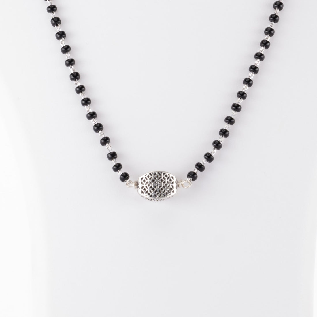 Authentic Silver Black Beads Mangalsutra