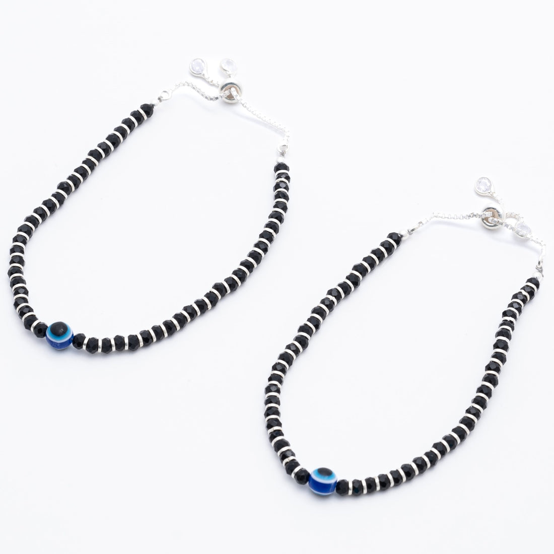 Real Evil Eye silver Anklets for women