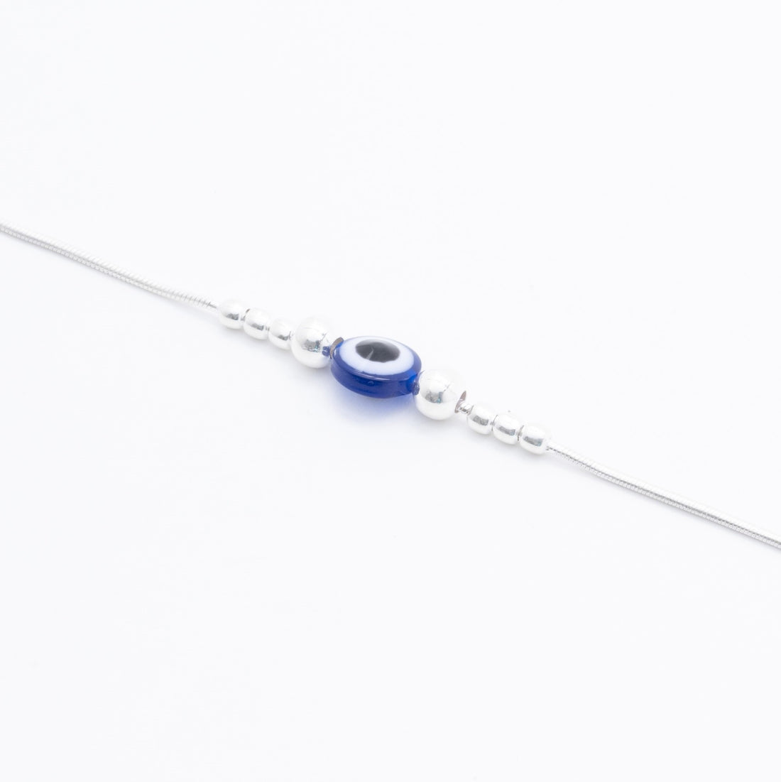 Powerful Evil Eye Silver Anklets for Women