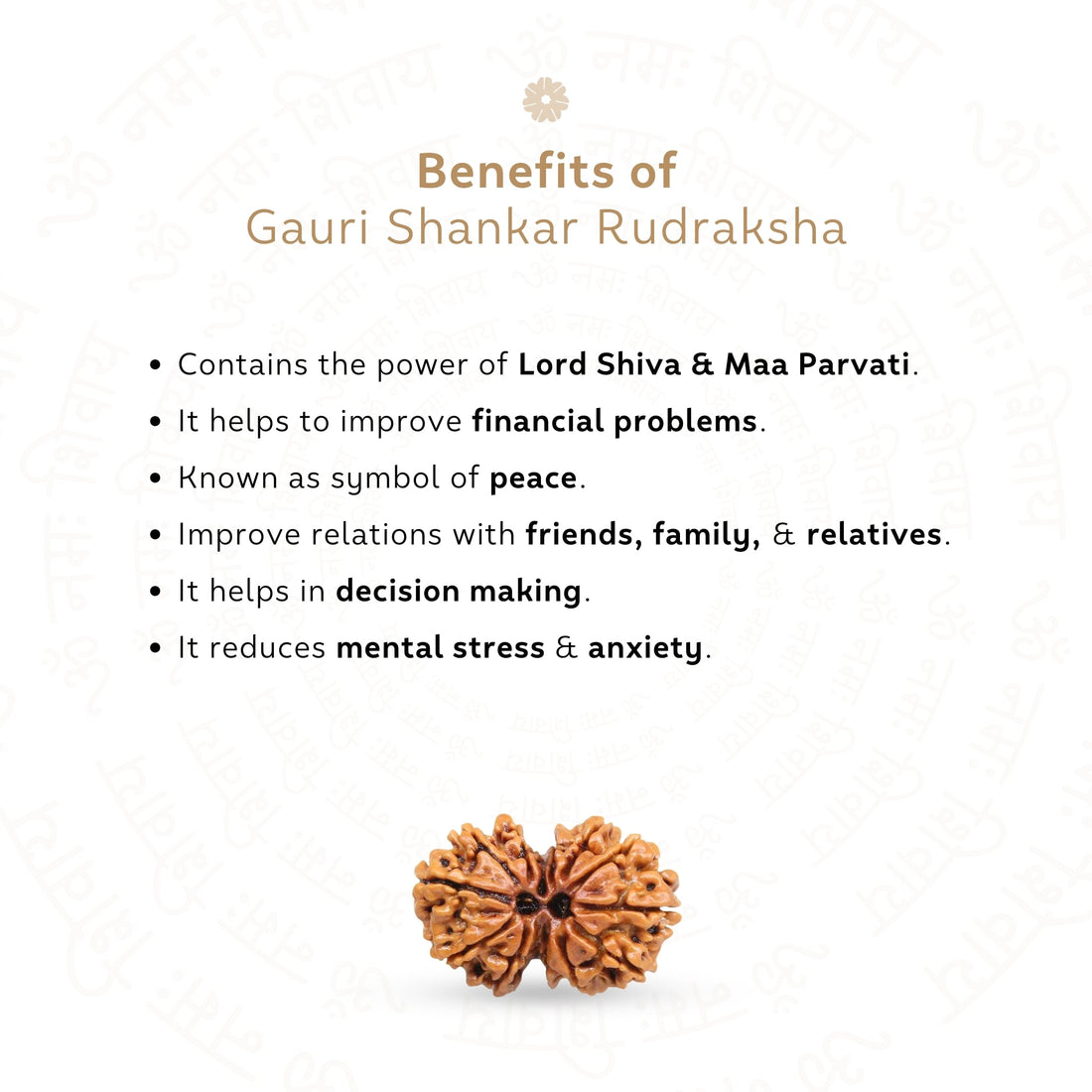 Benefits of Gauri Shankar Rudraksha