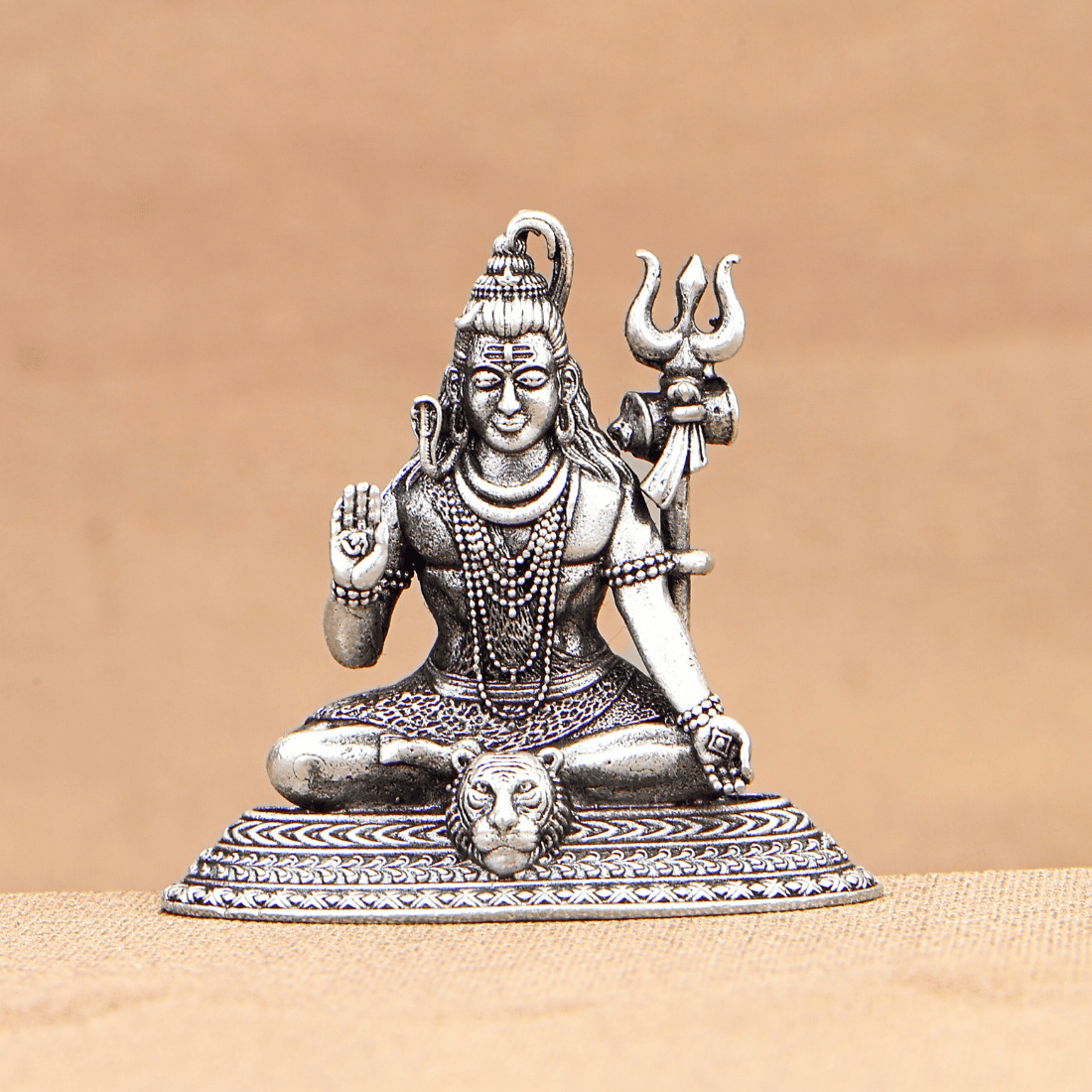 Lord Shiva Silver Idol