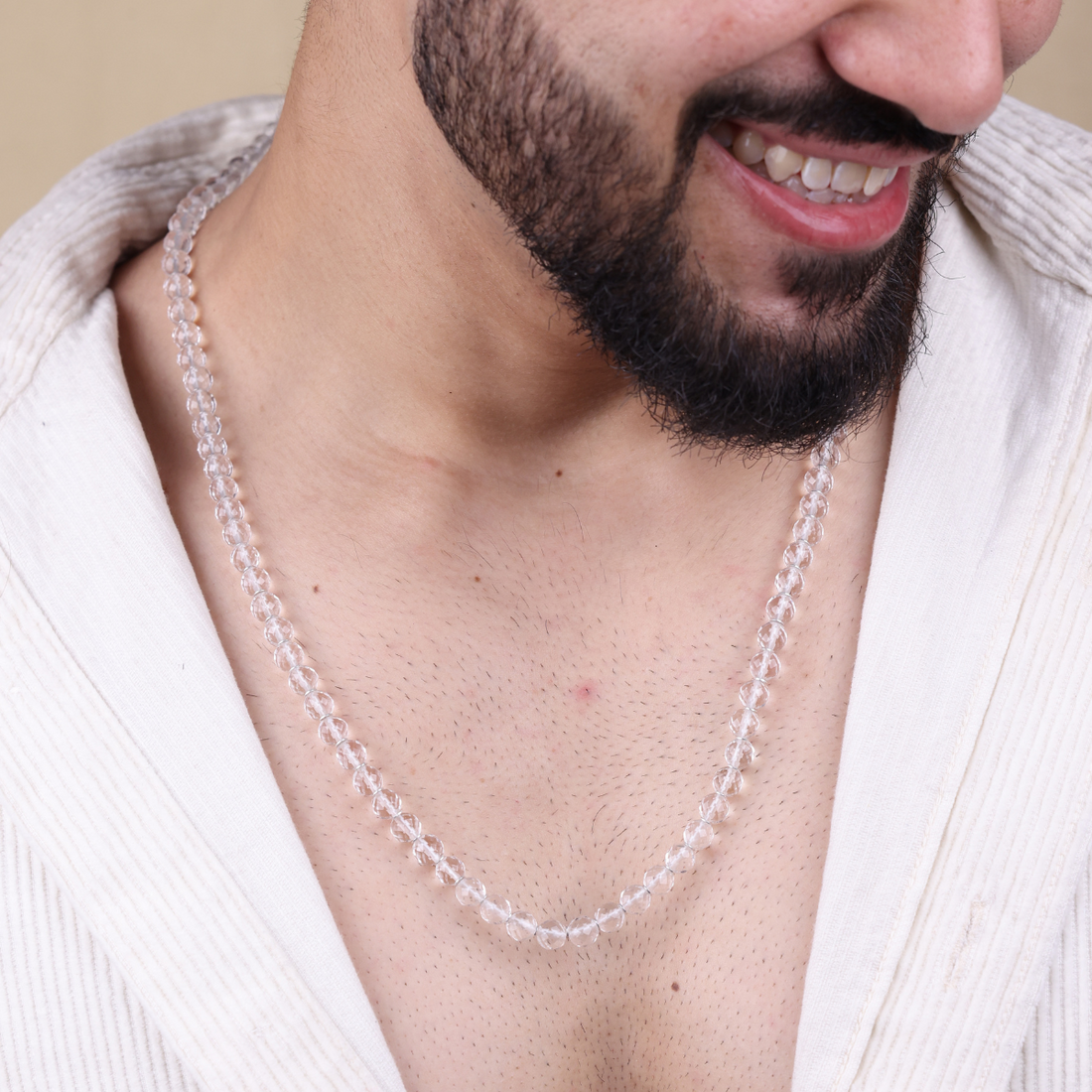 Oiginal Diamond Cut Sphatik Mala