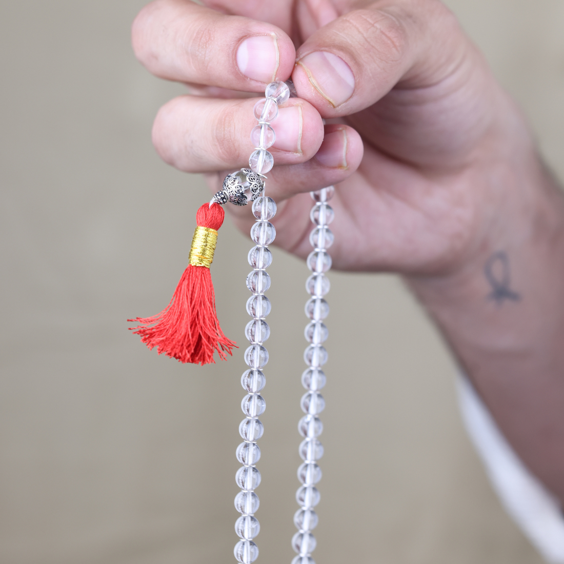 Diamond Cut Sphatik Mala