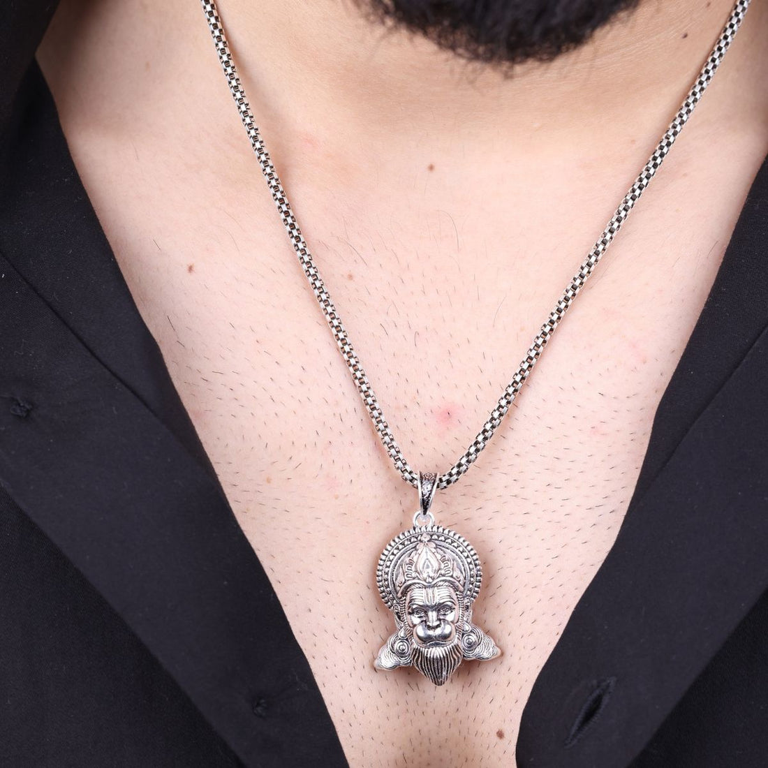 Authentic Pawanputra Hanuman Silver Pendant