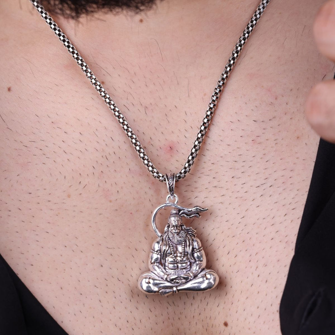 Authentic Bajrang Bali Silver Pendant