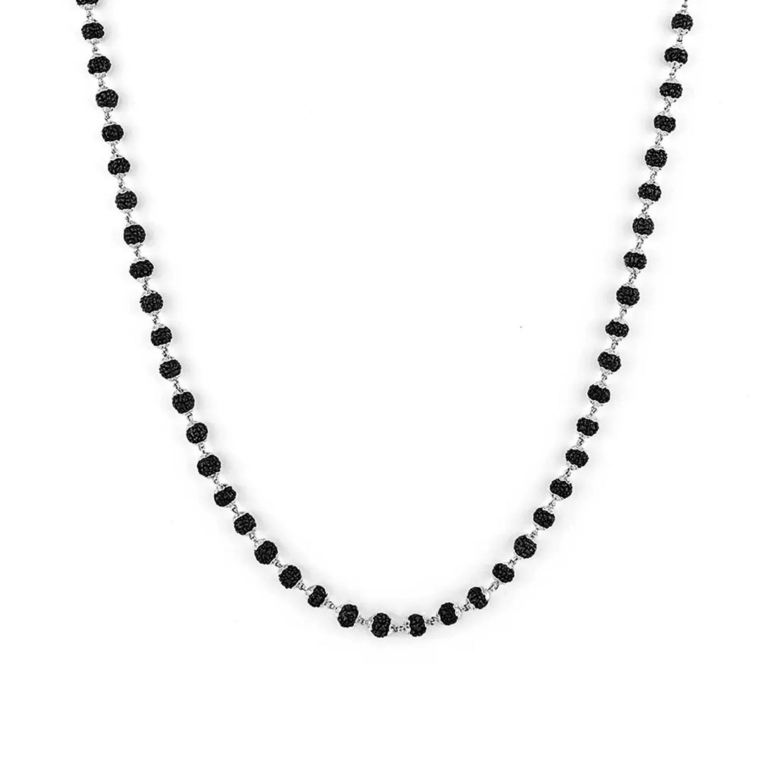 Rudraksha Silver Mala ( 8 – 9 mm Rudraksha Size)