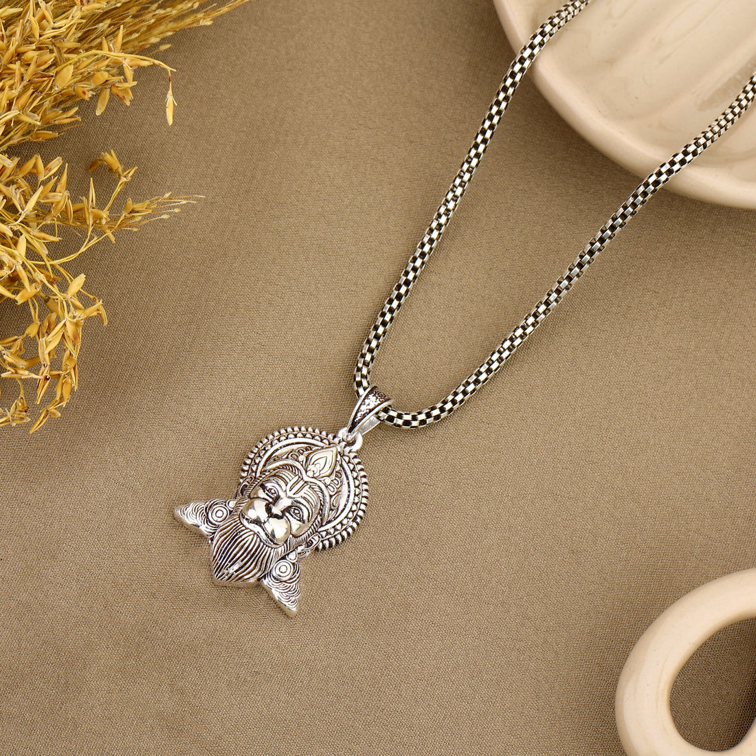 Pawanputra Hanuman Silver Pendant