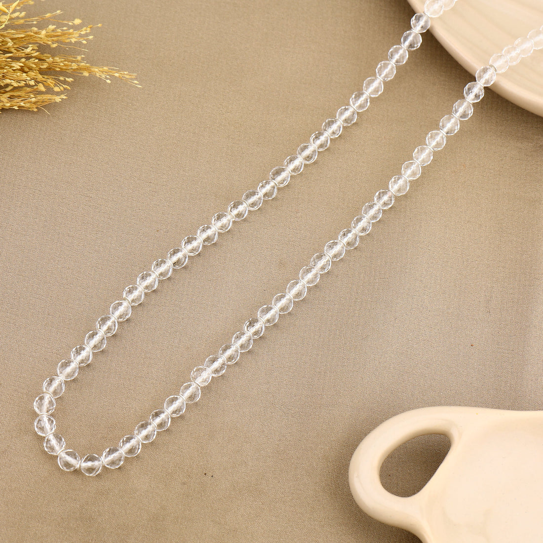 Authentic Diamond Cut Sphatik Mala