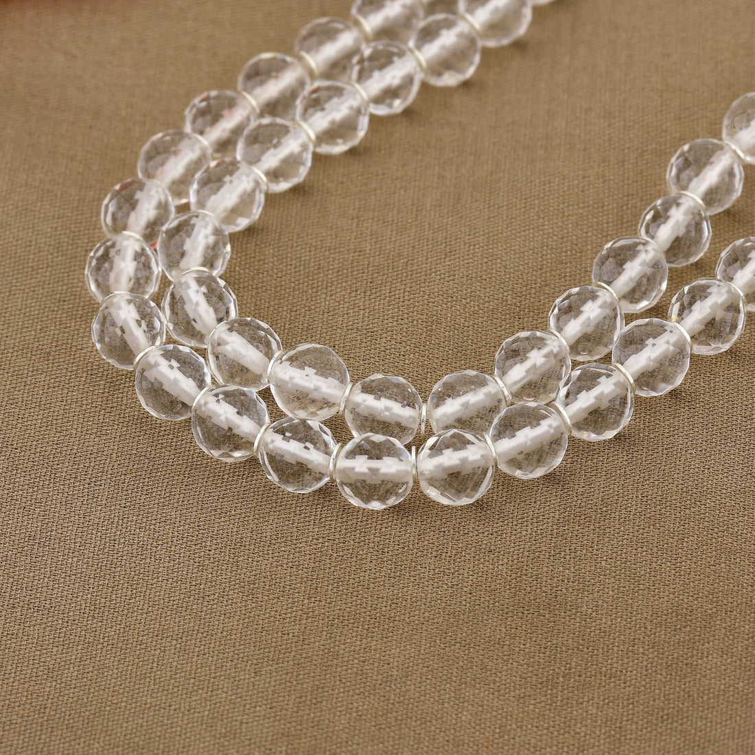 Diamond Cut Sphatik Mala