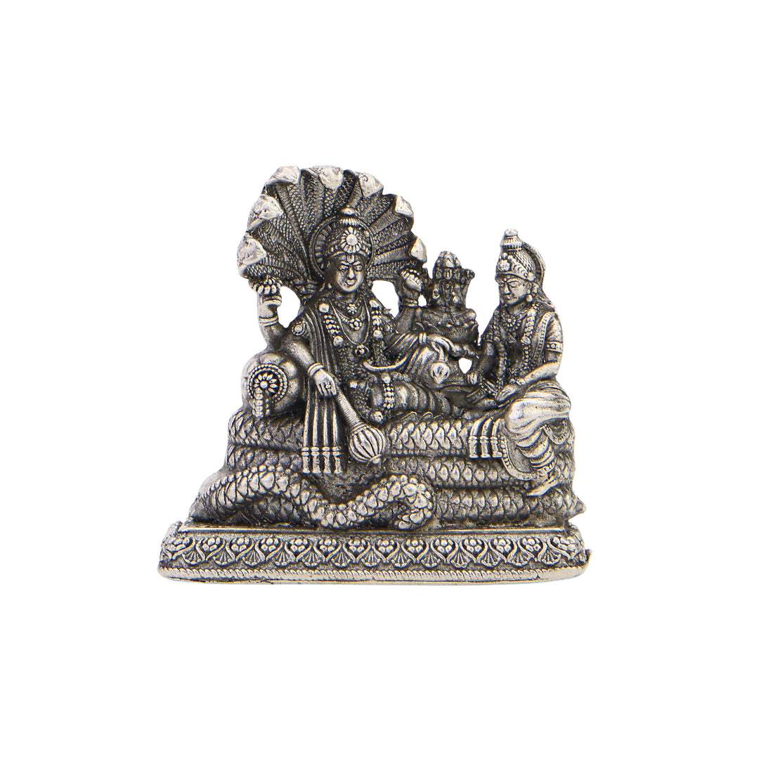 Vishnu Laxmi Silver Idol