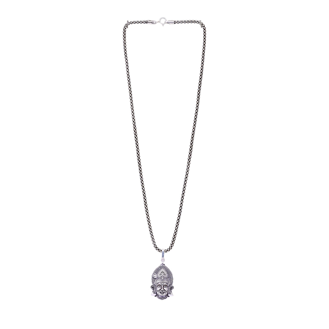 Khatu Shyam Baba Silver Pendant