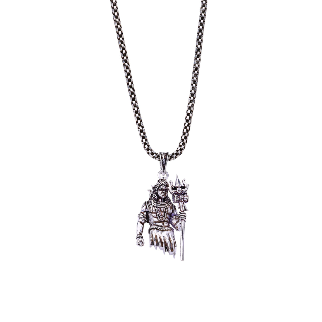 Lord Shiva Silver Pendant