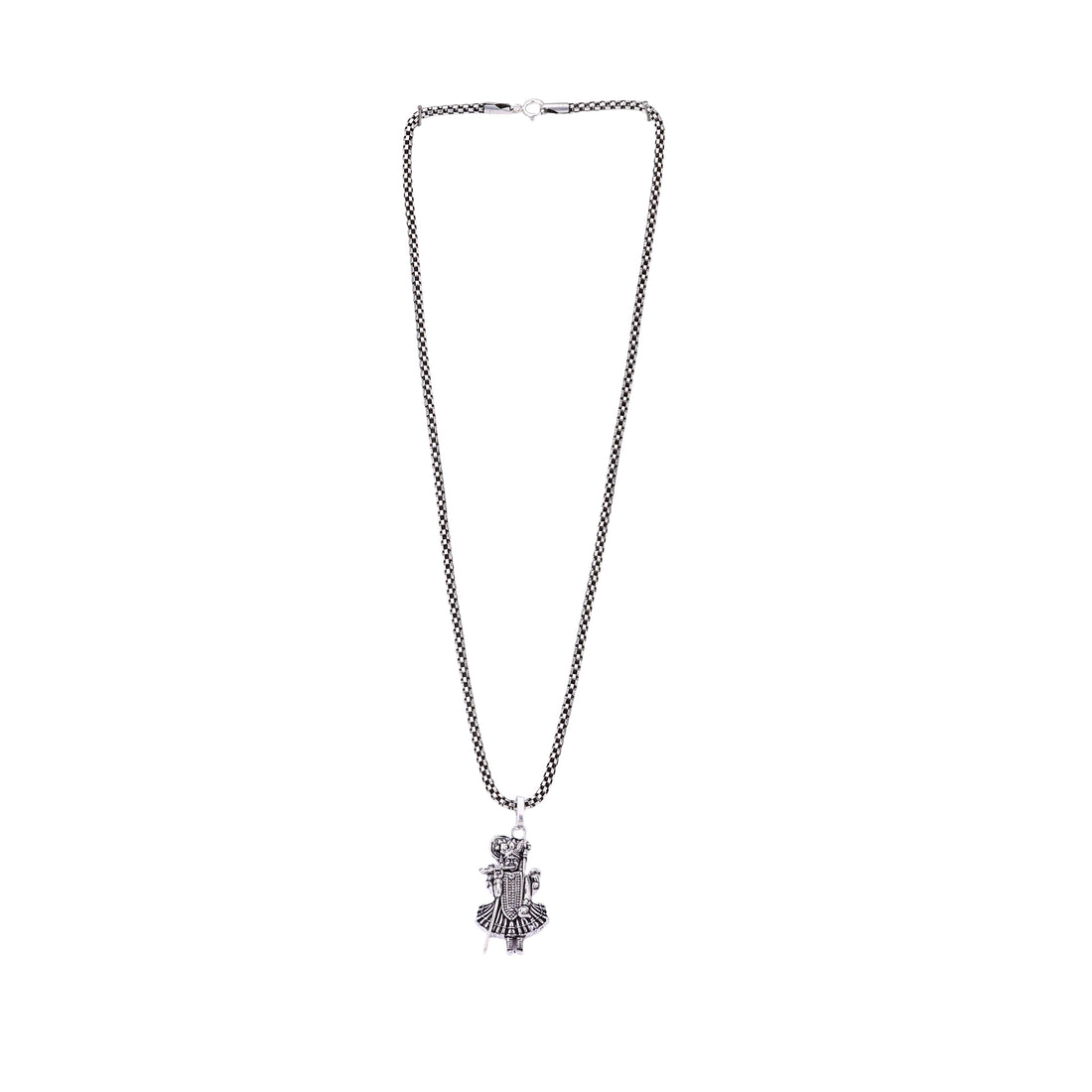 Lord Shrinathji Silver Pendant