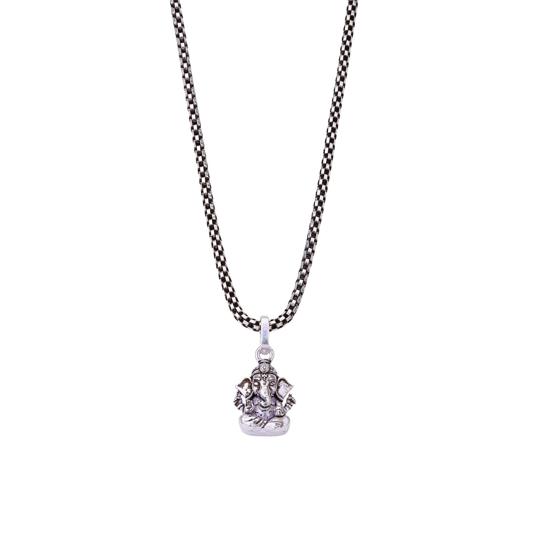 Ganpati Bappa Silver Pendant