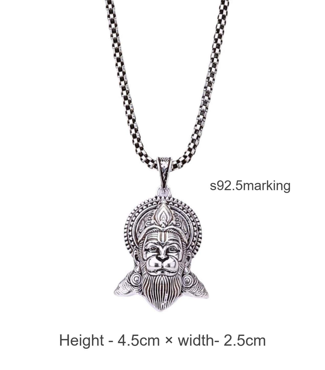 Pawanputra Hanuman Silver Pendant