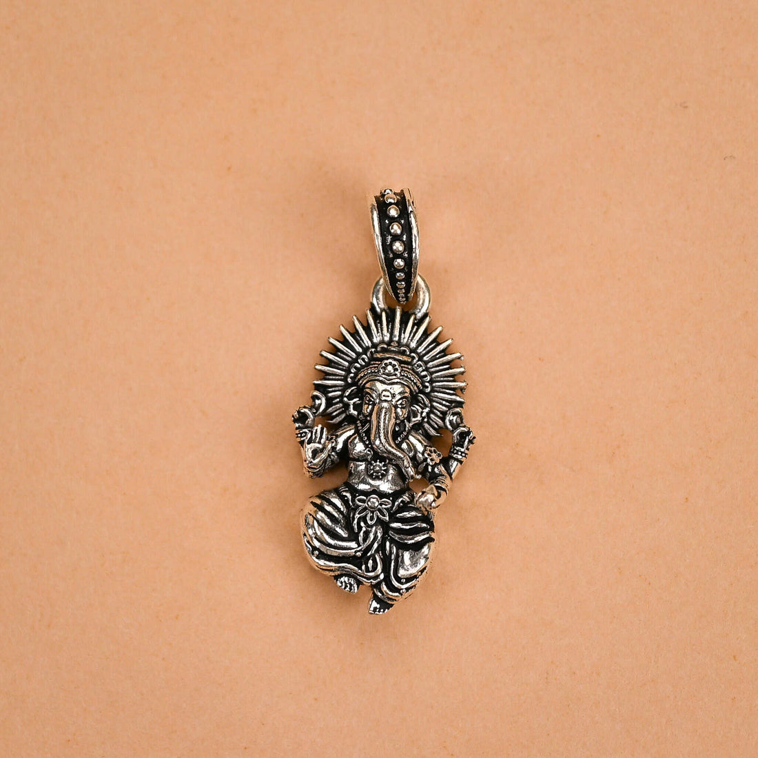 3d God Silver Pendant