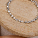 Silver Single Line Bracelet for Women
