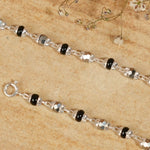 Black and Silver Alternate Beads Nazariya for Kids