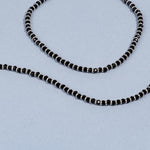 Real Black beads silver Anklets for women