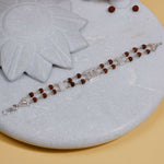 Original Rudraksha Central Naag Double Line Bracelet