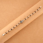 Buy Rudraksha Silver Bracelet with Om Damru Bracelet