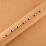 Authentic Rudraksha Silver Hollow Oval Beads Bracelet.
