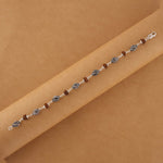 Authentic Rudraksha Silver Marquise Beads Bracelet.