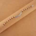 Authentic Rudraksha Silver Mahakal Name Bracelet