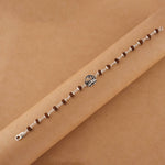 Orignal Rudraksha Silver With Om Lotus Flower Bracelet