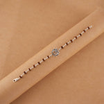 Orignal Rudraksha Silver Bracelet with Om in Pointed Circle