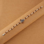 Authentic Rudraksha Silver Shiva Third Eye Bracelet