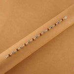 Authentic Rudraksha Silver Om Beads Bracelet