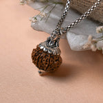 Adiyogi Pendant (12 Mukhi Nepali Rudraksha) With Chain